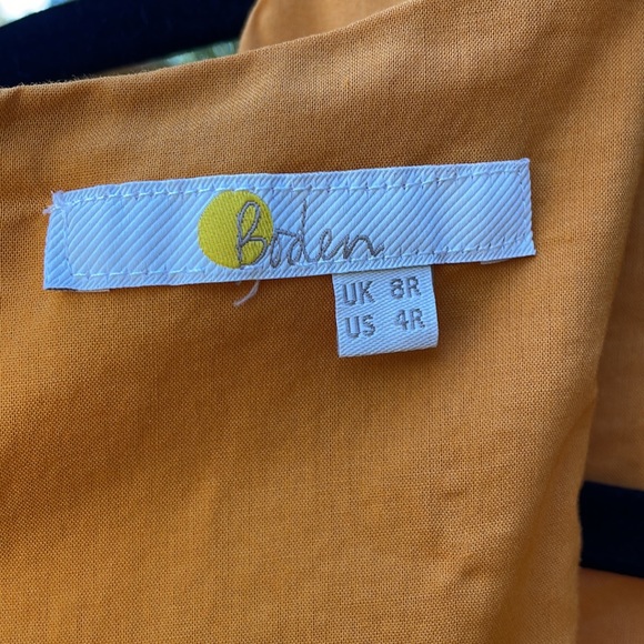 BODEN Judith Dress - Yellow Ochre 4 regular - Picture 6 of 7